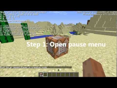 how to op minecraft single player