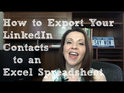 how to export contacts from linkedin