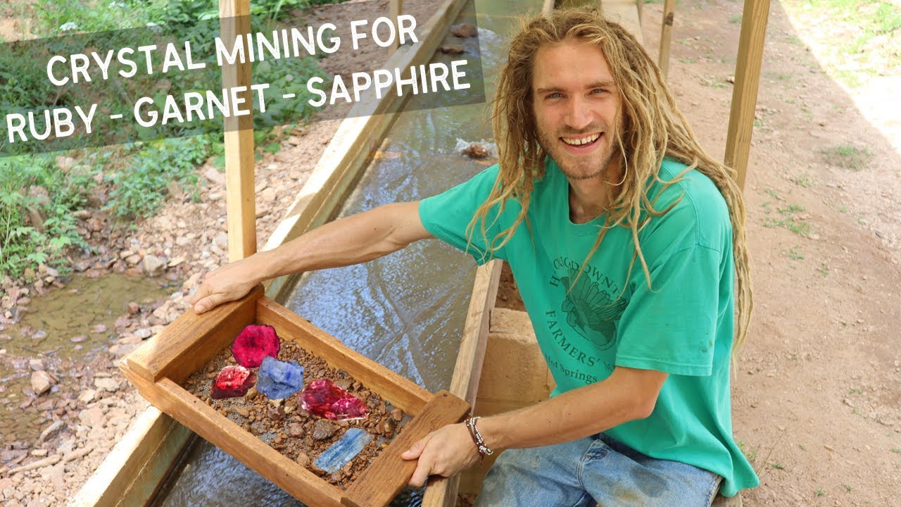 Finding Garnet, Ruby & Sapphire Gems at this Crystal Mine in North Carolina