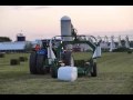 McHale 998 bale wrapper with New Holland TM190