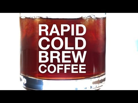 Coffee - How to quickly make cold brewed coffee using a whipping siphon. details at http://chefsteps.com/