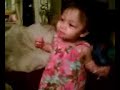 cute baby thanking for rootbeer