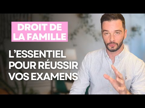 Cours de droit de la famille : l'essentiel de la matière