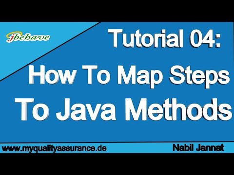 How To Map Jbehave Steps To Java Methods