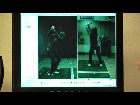 110413 Annie golf lesson with Steve Ruehl  2 – square takeaway