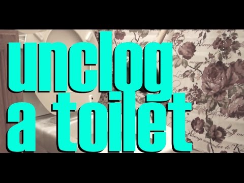how to unclog a toilet full of waste