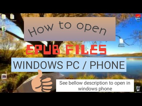 how to open epub files
