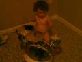 reanna playing her drums