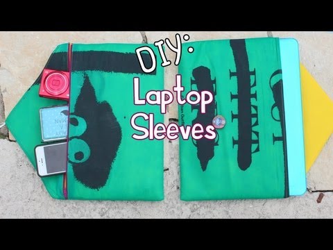how to make a laptop sleeve from a t shirt