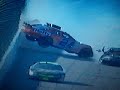 NASCAR NATIONWIDE-  #24 hard collision+airborne