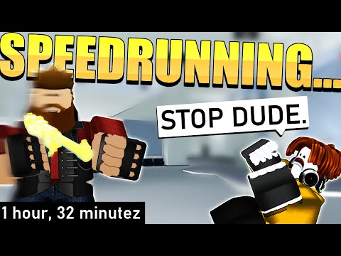 I TRIED SPEEDRUNNING ARSENAL! I GOT A WORLD RECORD... for worst attempt (Arsenal Roblox)