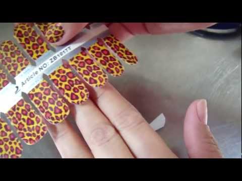how to apply nail stickers