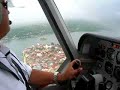 Landing at Flores, Guatemala