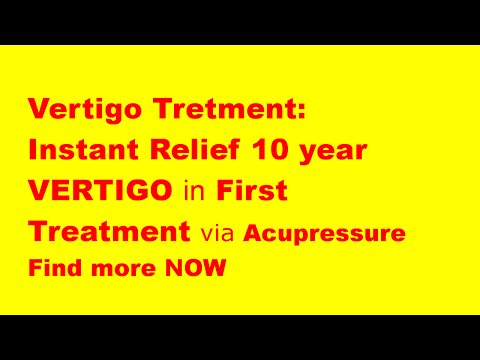 how to relieve vertigo pressure point