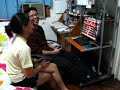 here's us playing mappy (a 1983 arcade game by namco), among other classic video games for the nintendo famicom / nes and sega genesis / mega drive, early evening on new year's eve. 