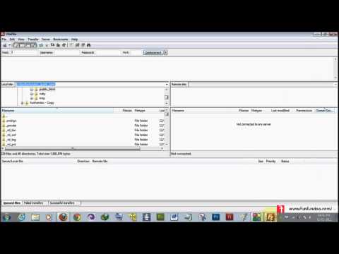 How to use filezilla ftp client for uploading files on your server