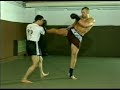 Jerome Le Banner - Cross followed by a roundhouse kick Jerome Le Banner - Cross followed by a roundhouse kick