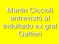 Galtieri reporteado por Martín Ciccioli
