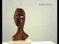 Cubist Face Mask (Oxid. Bronze) - Contemporary Sculpture