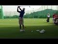tiger on warming up and answering questions.
