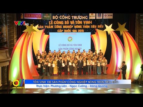 Tôn vinh 100 sản phẩm công nghiệp nông thôn tiêu biểu 