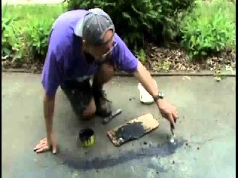 how to patch blacktop driveway