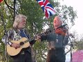 john mceuen plays with byron 
berline at the 2008 oklahoma international bluegrass festival in guthrie, ok.