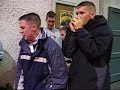 mickey gatch spitting over a buachaill d�na beatbox outside the triskel
