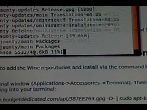 Installiing WINE on Linux tutorial