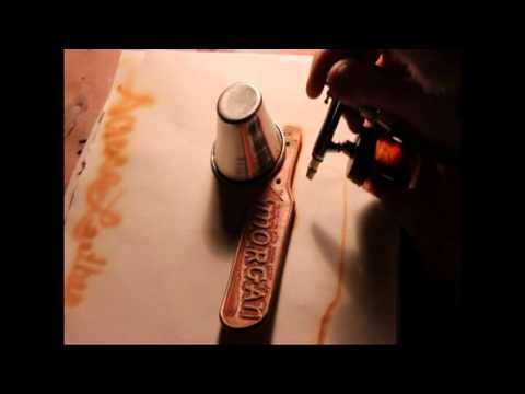 how to dye tooled leather