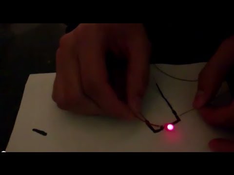 Make cheap conductive ink at home عمل حبر موصل للكهرباء بالبيت
