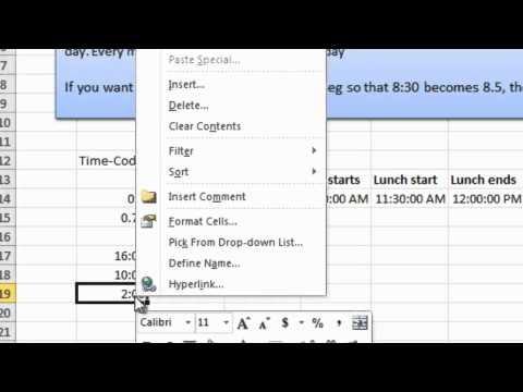 how to calculate time in excel