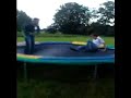 Joep op de trampoline