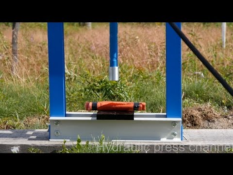 Crushing Dynamite With Hydraulic Press
