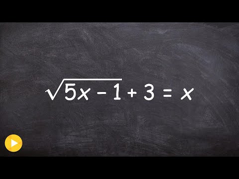 video-linktoworks-Solving a Radical Equation When You Have One...
