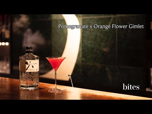 Pomegranate x Orange flower Gimlet / ざくろ×オレンジフラワーのギムレット