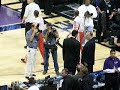 Reggie Theus greets Rick Adelman Reggie Theus greets Rick Adelman