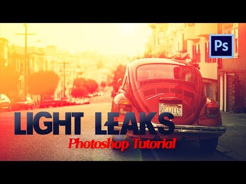 how to light leak effect photoshop