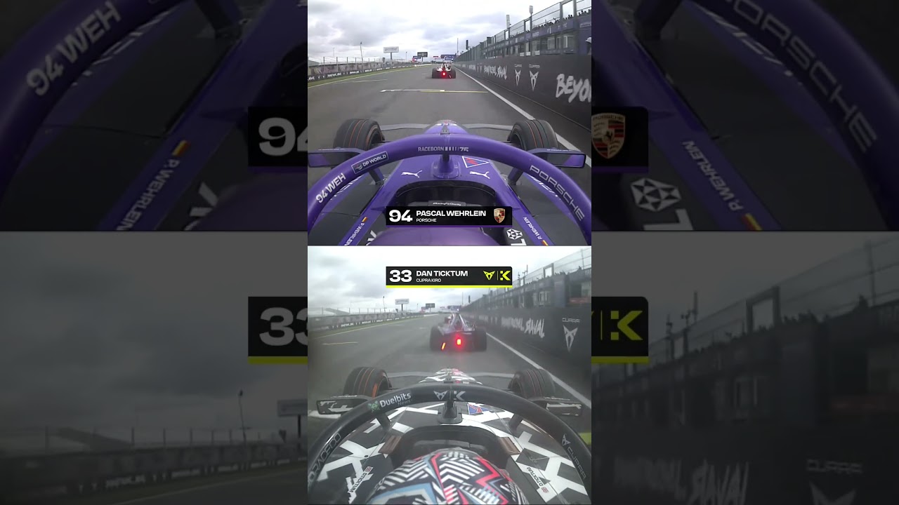 Ice cold overtake 🧊😮‍💨 #CupraRavalMadridEPrix #FormulaE #Motorsport #Racing