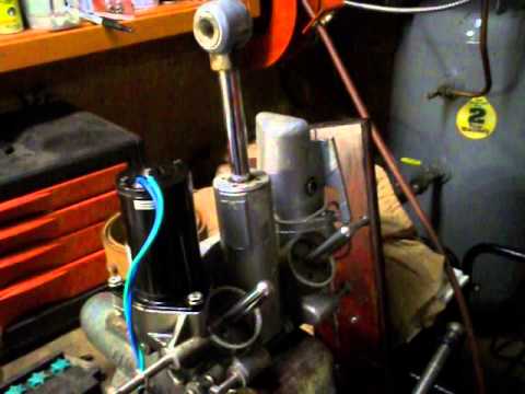 how to bleed johnson power tilt and trim