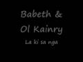 La ki sa nga Babeth et Ol Kainry dans Kimberlite Zouk