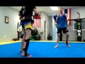 Sam Oropeza hitting pads @ NJMA Delran