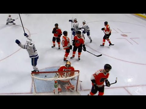 Video: Brown, Gauthier score 28 seconds apart to give Leafs 2-0 lead on Flyers