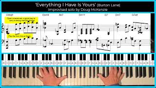 Everything I Have Is Yours - (Burton Lane)