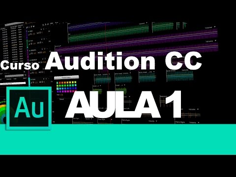 Curso adobe Audition CC - Aula 1 Configurações iniciais e principais opções do programa.
