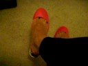 Pink sling backs ballet flats