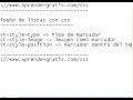 curso de hojas de estilo 04   diseñando listas