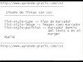 curso de hojas de estilo 04   diseñando listas