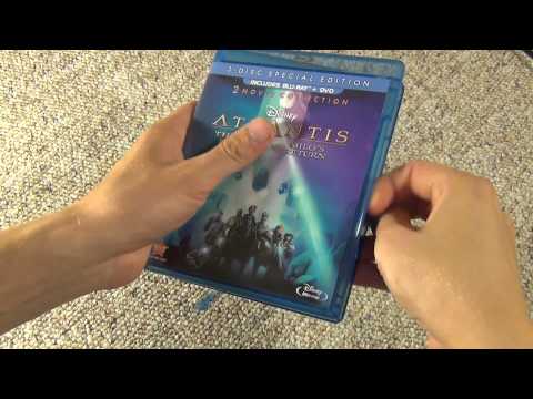 Disney's Atlantis 2 Movie Blu-Ray Collection Unboxing - The Lost Empire Milo's Return