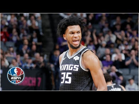 Video: Marvin Bagley III's big dunk, career-high 24 lifts Kings vs. Spurs | NBA Highlights